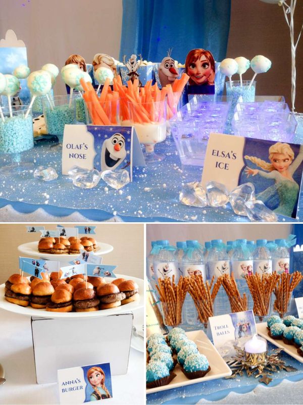 Frozen themed party food ideas