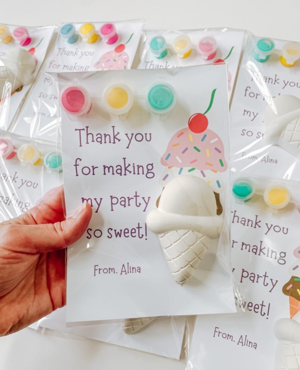 Ice Cream Party Favors