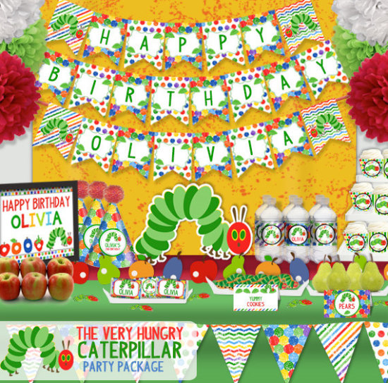 The Very Hungry Caterpillar Birthday Party Printable