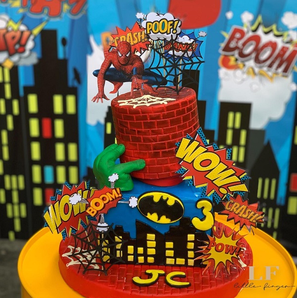 amazing superhero cake