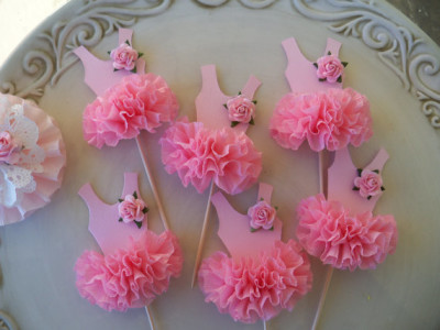 ballerina cupcake toppers