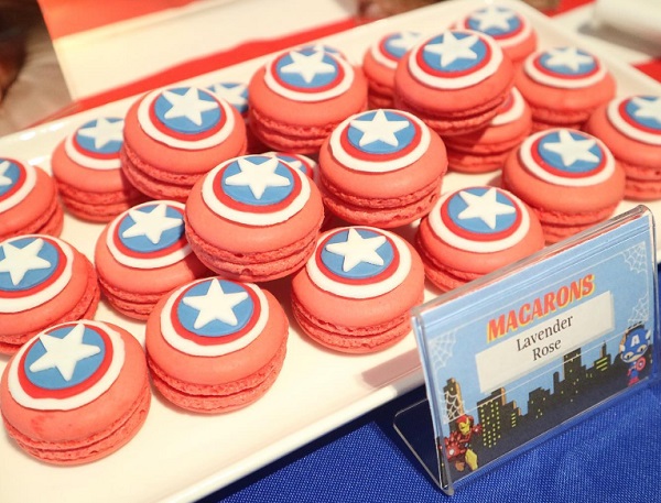 captain america macarons