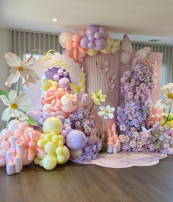 enchanted garden and butterfly birthday