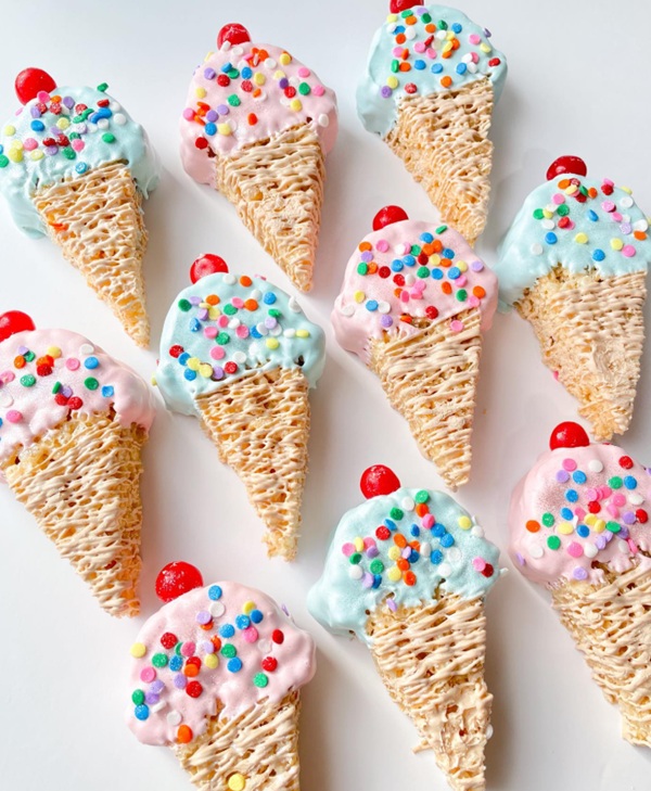 ice cream krispies treat