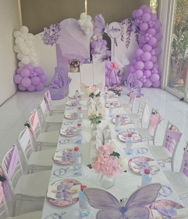 lilac butterfly themed Party
