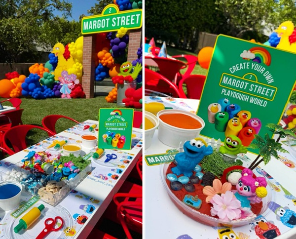 playdoh craft table for kids