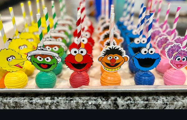 sesame street cakepops
