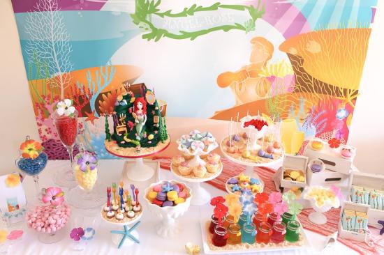 Ariel Mermaid inspired birthday party