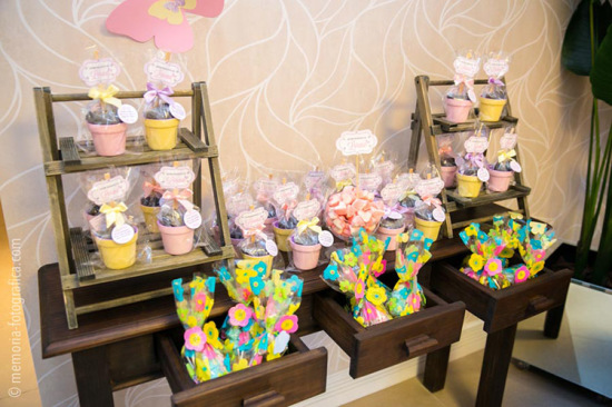 Enchanted Butterfly Garden Birthday Party favor table