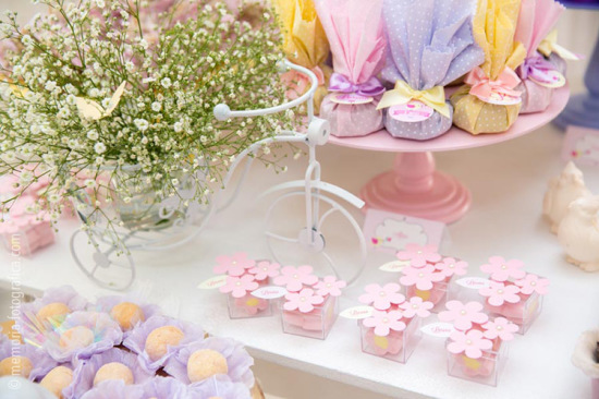 Enchanted Butterfly Garden Birthday Party with baby breath