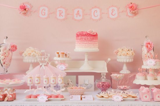 Pretty Pink Ballerina Birthday Party for grace