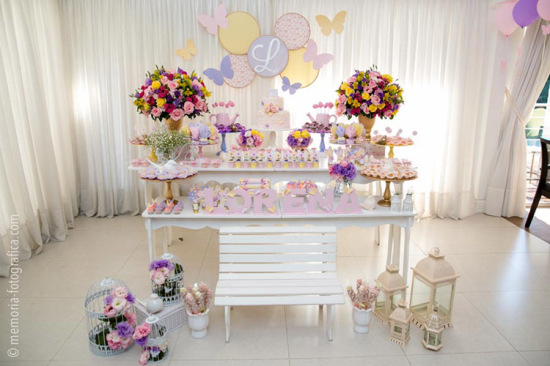 overview of Enchanted Butterfly Garden Birthday Party