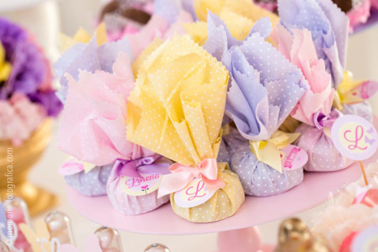 treats wrapped in pastel colors
