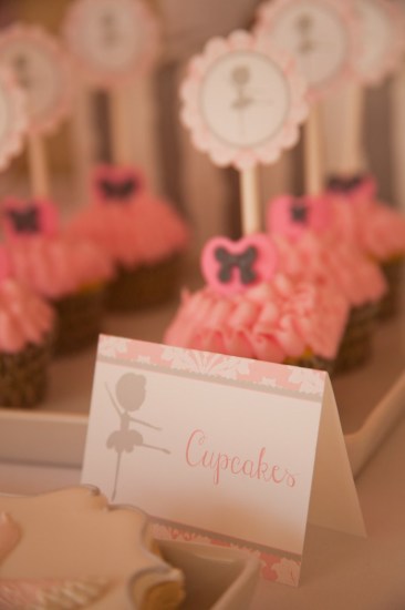 tiny little dance birthday party ideas, ballerina party, tutu cupcakes