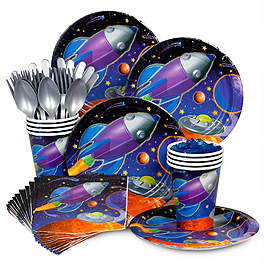 space party tableware