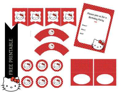 FREE Hello Kitty Birthday Printable