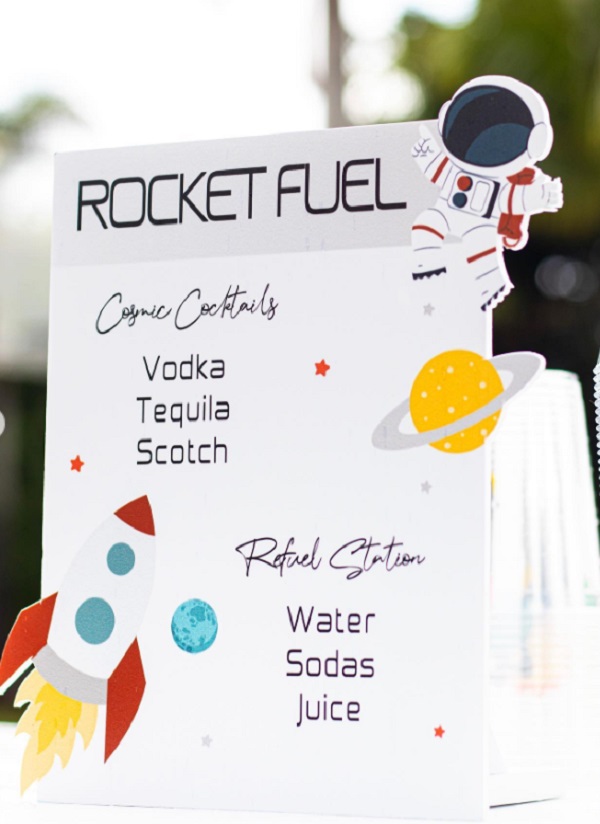 rocket fuel station sign