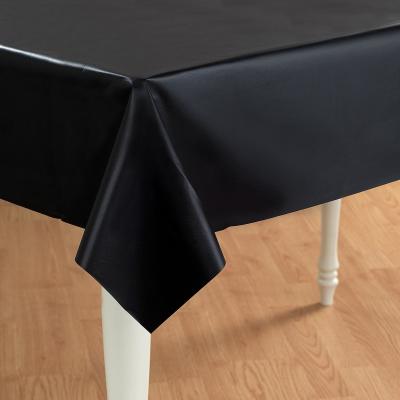 Black Velvet (Black) Plastic Tablecover