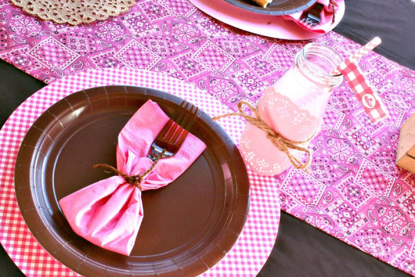 Cowgirl Party Table Runner