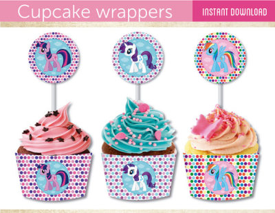 My little pony, Cupacke wrappers