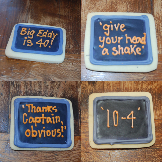 40th-Birthday-Bash-cookies-with-infamous-wordings