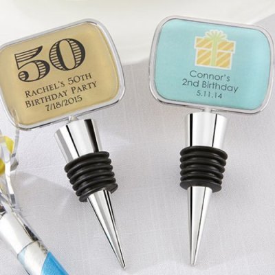 50th adult Personalized Birthday Bottle Stopper