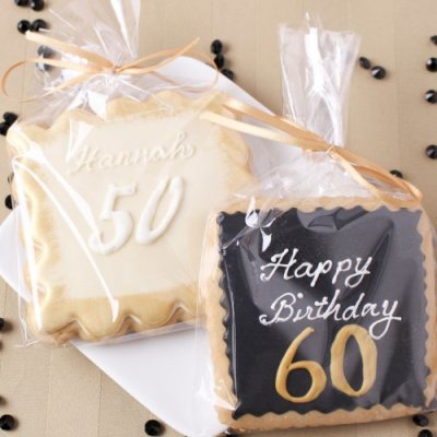 60th Personalized Birthday Cookies