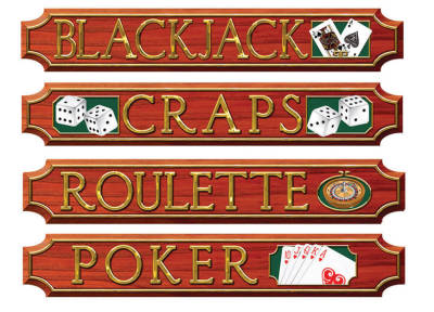 Casino Sign Cutouts