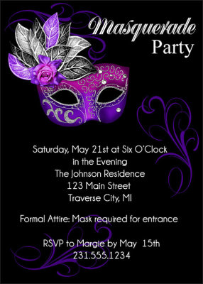 Masquerade Party Invitation