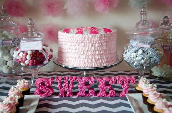 Sweet Pink Winter wonderland cake