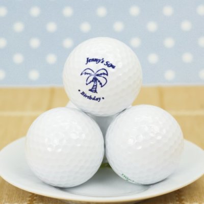 adult 50th Personalized Birthday Golf Ball