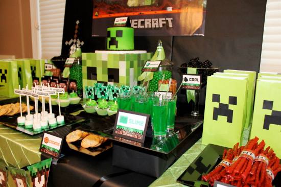 minecraft-creeper-birthday-party-idea