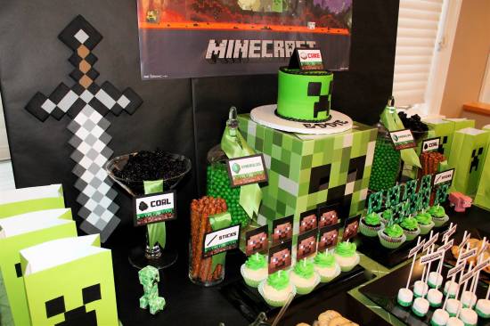 Minecraft Creeper Birthday Party - Birthday Party Ideas for Kids