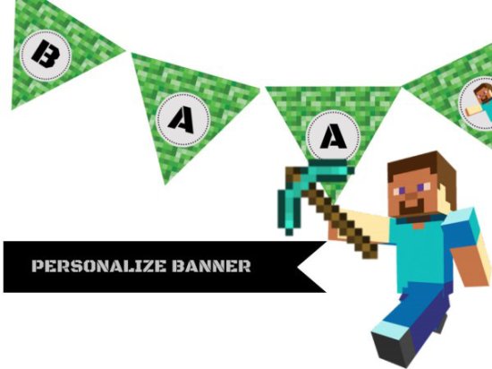 minecraft-party-banner