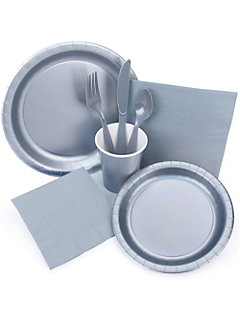 silver hollywood party supplies