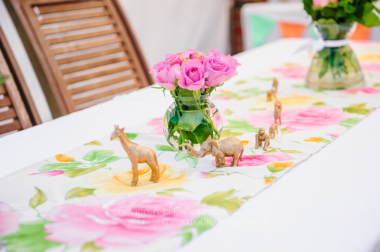 table setting for the theme