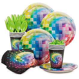 tableware for disco party