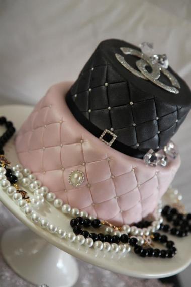coco-chanel-inspired-birthday-party-cake