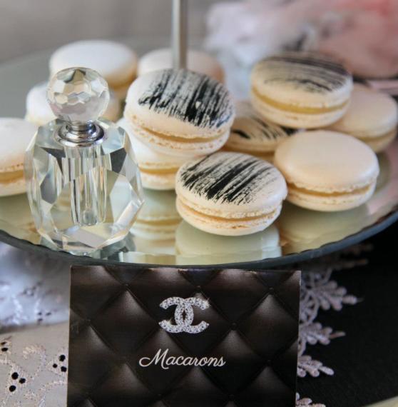 coco-chanel-inspired-birthday-party-macarons
