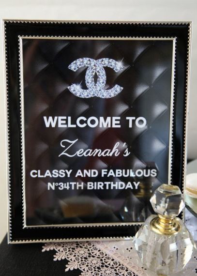 coco-chanel-inspired-birthday-party-welcome-sign-classy-fabulous