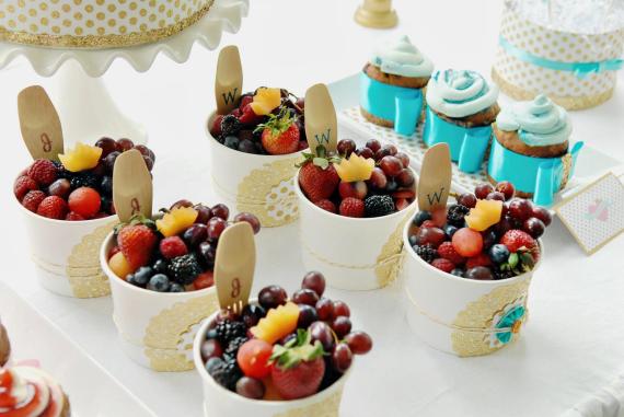 jack-and-jill-inspired-birthday-party-dessert-table-inspirations-Organic Fresh Fruit with Crown Melon Topper-blue-pink