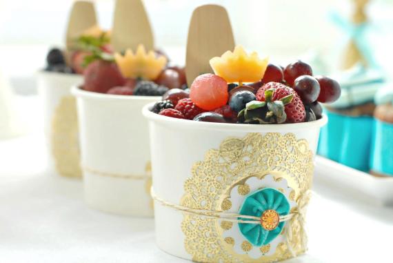 jack-and-jill-inspired-birthday-party-dessert-table-inspirations-Organic Fresh Fruit with Crown Melon Toppers