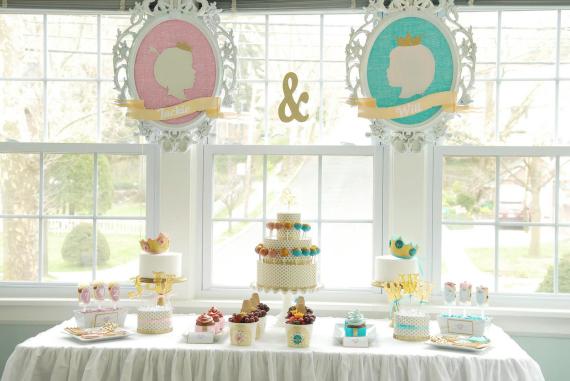 jack-and-jill-inspired-birthday-party-ruffle-tablecloth-for-dessert-table-silhouette-frames
