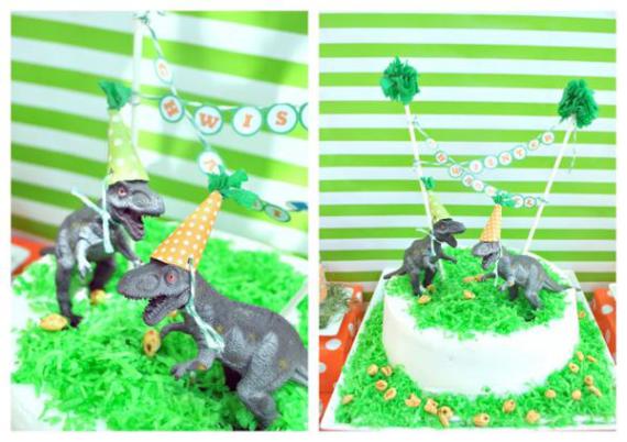 orange-green-roaring-dinosaur-party-dessert-table-giant-balloons-cake