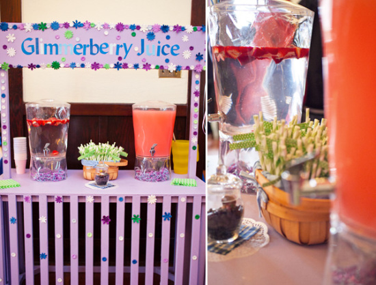 Berry Bake Shop Party drink station