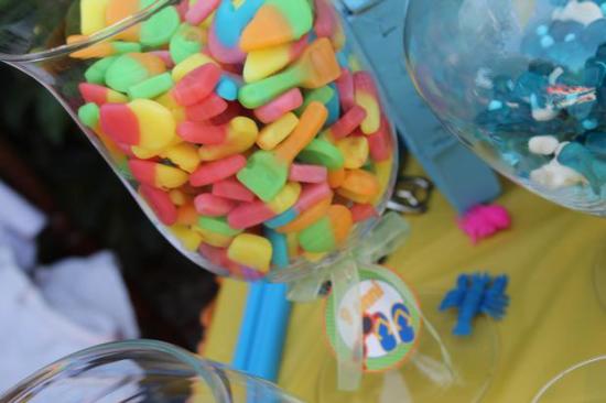 Colorful Beach Birthday Party snacks lollies