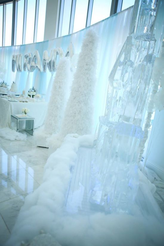 Snow Princess Birthday crystal decor