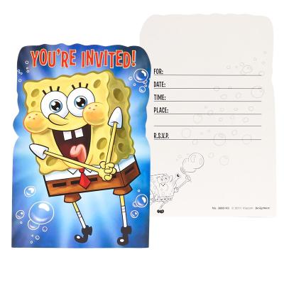 SpongeBob party invitations