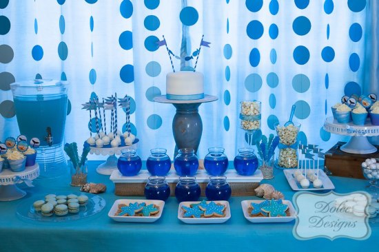 Under the Sea Birthday Party backdrops and decorations