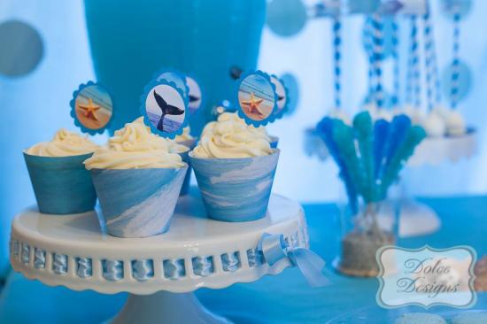 Under the Sea Birthday Party cupcake topper